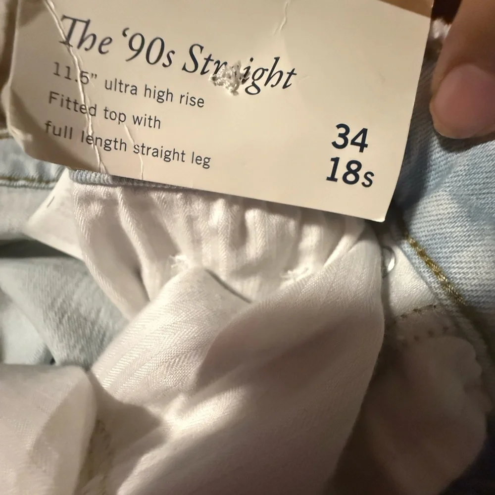 Abercrombie and Fitch the 90s straight ultra high rise jeans 
size 34/18 s - Picture 2 of 12